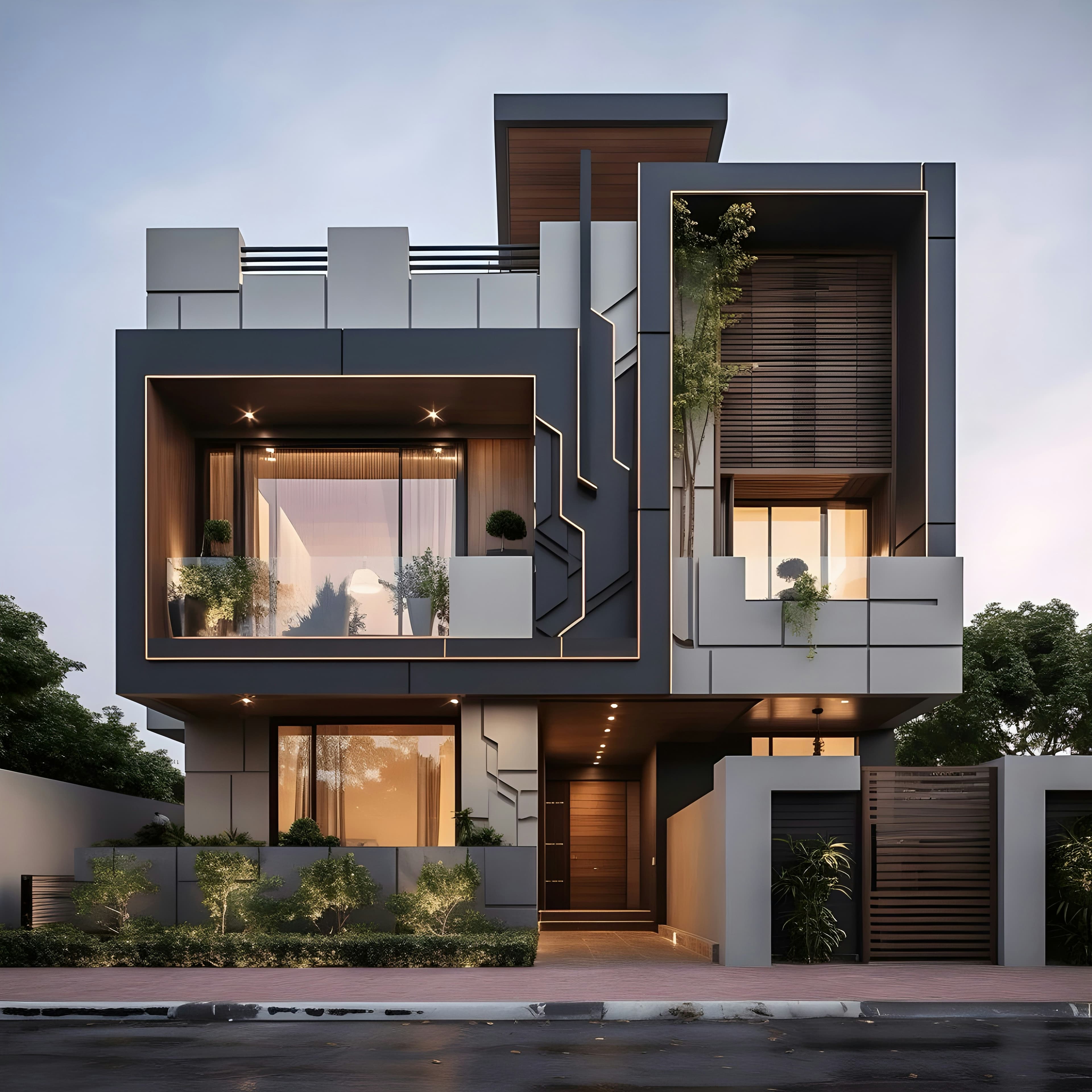 Modern luxury home exterior